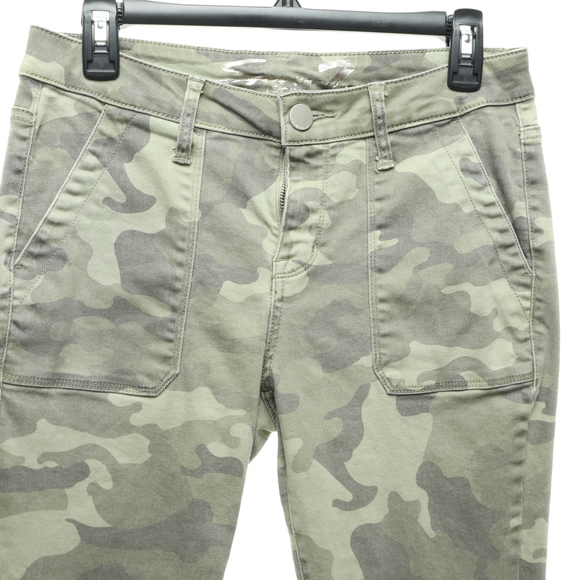 Seven7 CAMO Utility Ankle Skinny Pants Women 4 Green Cotton/Spandex - Picture 7 of 15